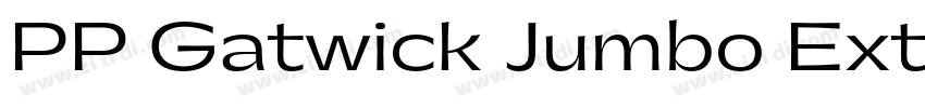 PP Gatwick Jumbo Ext字体转换